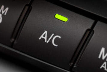 An air conditioner dial in a car.